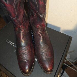Cattle Baron Cowboy Boots, Black Cherry Vintage, Size 13 EE. Great Condition